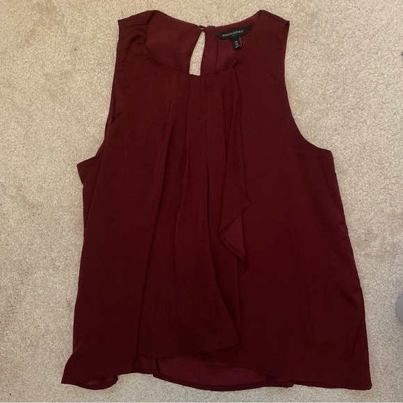 Banana Republic maroon sleeveless tank top ladies medium - Picture 3 of 4